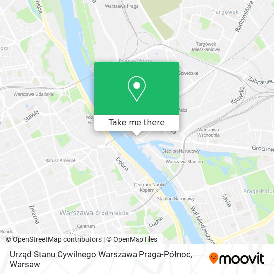 Urząd Stanu Cywilnego Warszawa Praga-Północ map