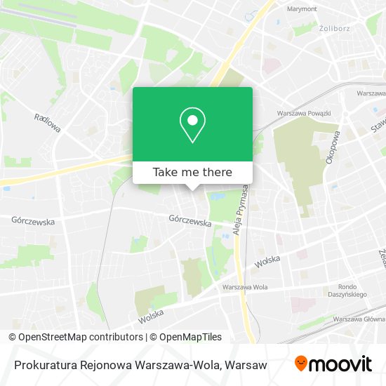 Prokuratura Rejonowa Warszawa-Wola map