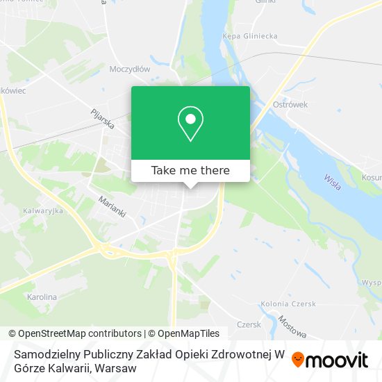 Samodzielny Publiczny Zakład Opieki Zdrowotnej W Górze Kalwarii map