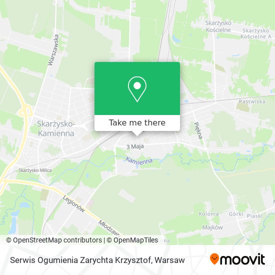 Serwis Ogumienia Zarychta Krzysztof map