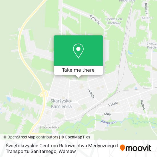 Świętokrzyskie Centrum Ratownictwa Medycznego I Transportu Sanitarnego map