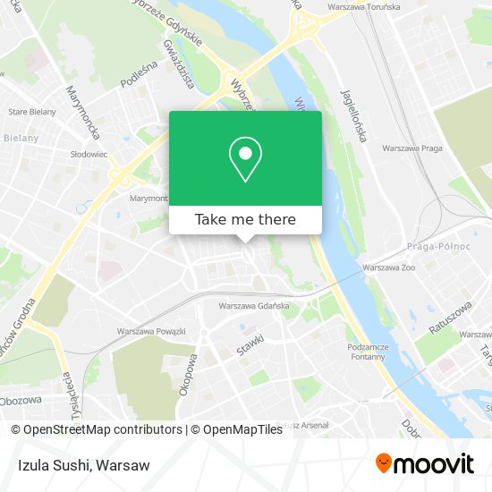 Izula Sushi map