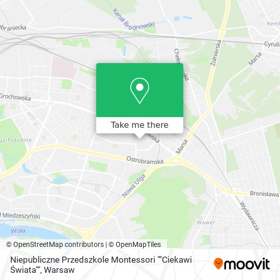 Niepubliczne Przedszkole Montessori ""Ciekawi Świata"" map