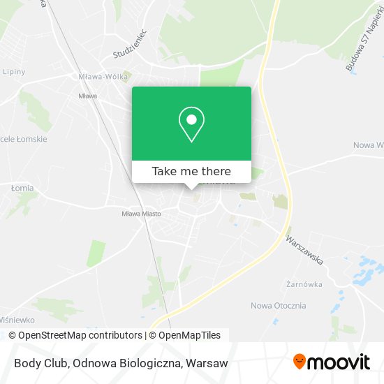 Body Club, Odnowa Biologiczna map