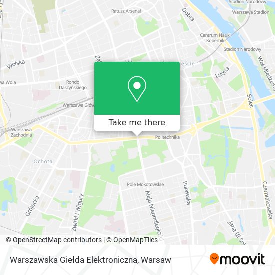 Warszawska Giełda Elektroniczna map