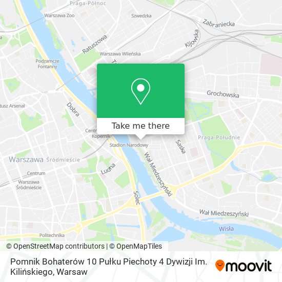 Pomnik Bohaterów 10 Pułku Piechoty 4 Dywizji Im. Kilińskiego map