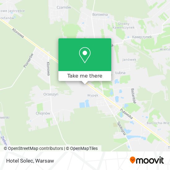 Hotel Solec map