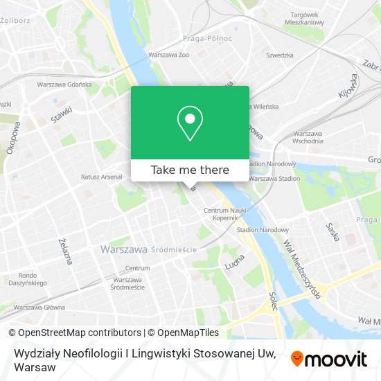 Wydziały Neofilologii I Lingwistyki Stosowanej Uw map