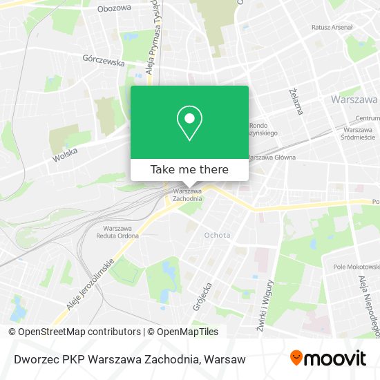 Dworzec PKP Warszawa Zachodnia map