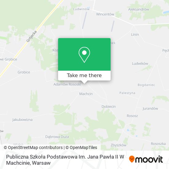 Publiczna Szkoła Podstawowa Im. Jana Pawła II W Machcinie map