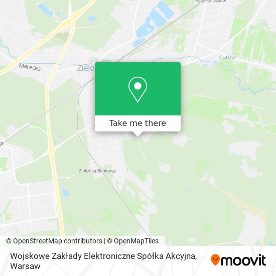 Wojskowe Zakłady Elektroniczne Spółka Akcyjna map