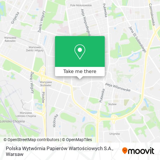 Polska Wytwórnia Papierów Wartościowych S.A. map