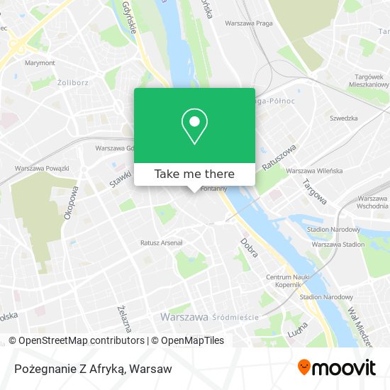 Pożegnanie Z Afryką map