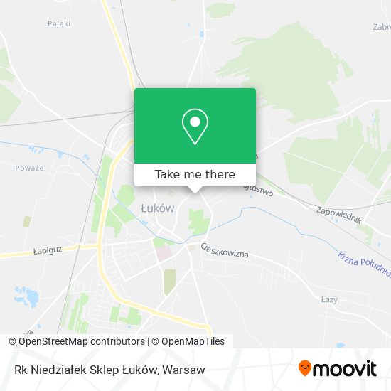 Rk Niedziałek Sklep Łuków map