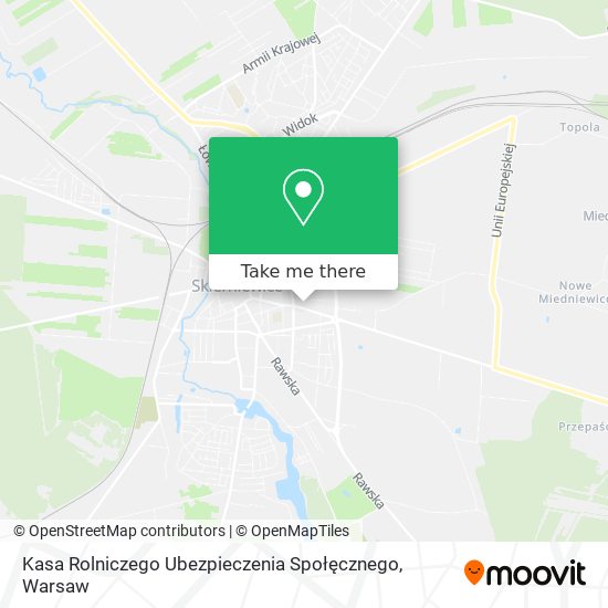 Kasa Rolniczego Ubezpieczenia Społęcznego map