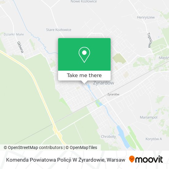 Komenda Powiatowa Policji W Żyrardowie map