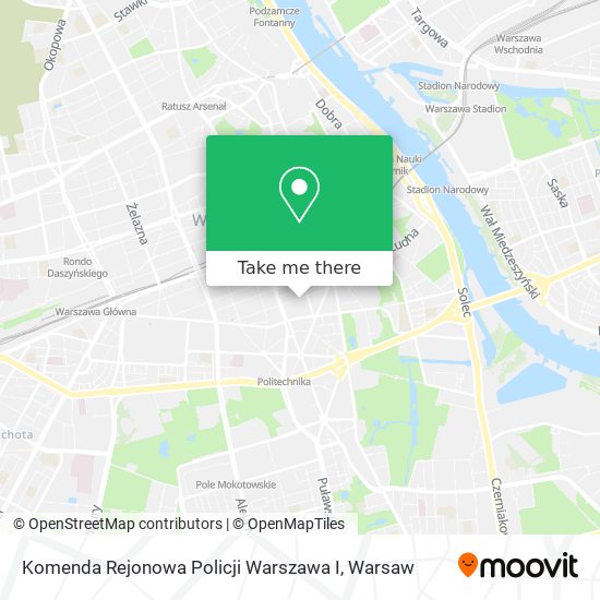 Карта Komenda Rejonowa Policji Warszawa I