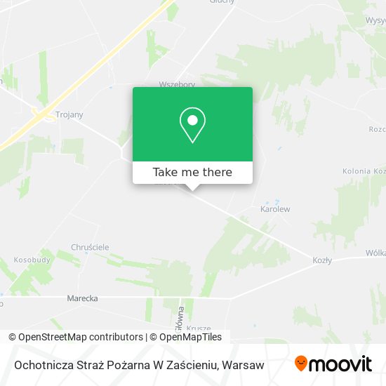 Ochotnicza Straż Pożarna W Zaścieniu map