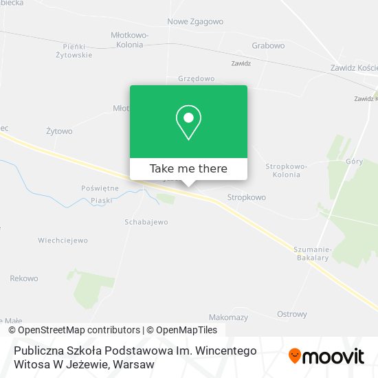 Publiczna Szkoła Podstawowa Im. Wincentego Witosa W Jeżewie map