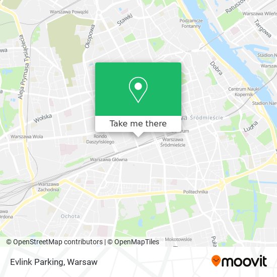 Evlink Parking map