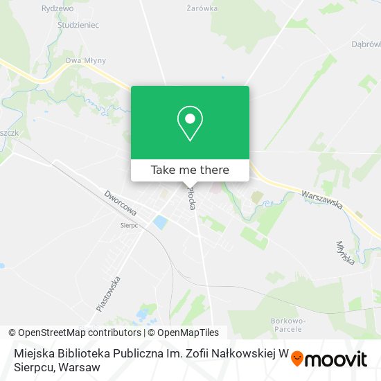 Miejska Biblioteka Publiczna Im. Zofii Nałkowskiej W Sierpcu map