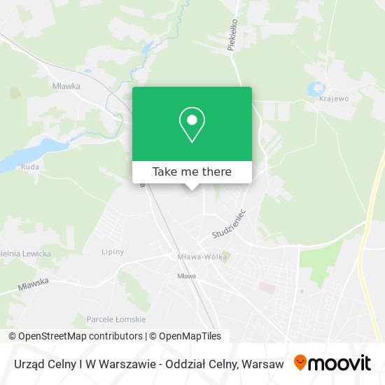 Urząd Celny I W Warszawie - Oddział Celny map