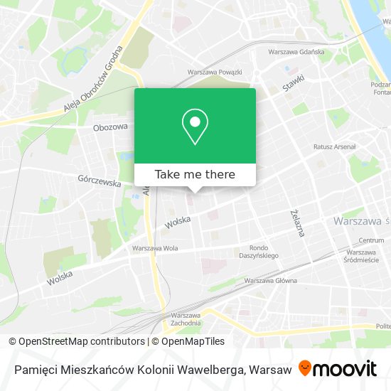 Pamięci Mieszkańców Kolonii Wawelberga map