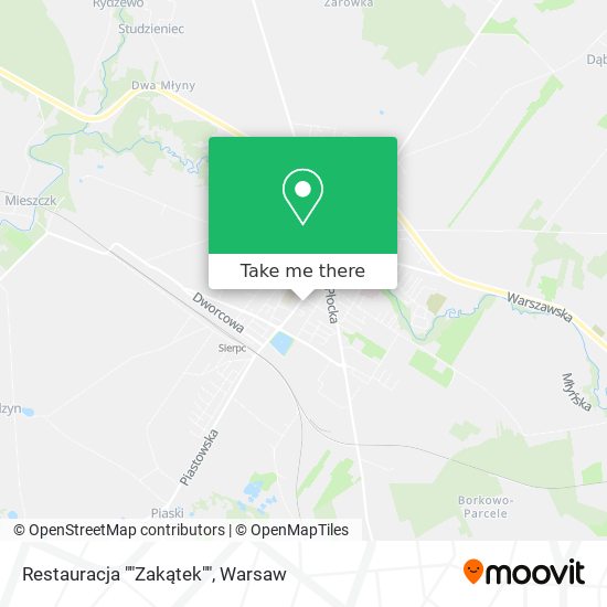 Restauracja ""Zakątek"" map