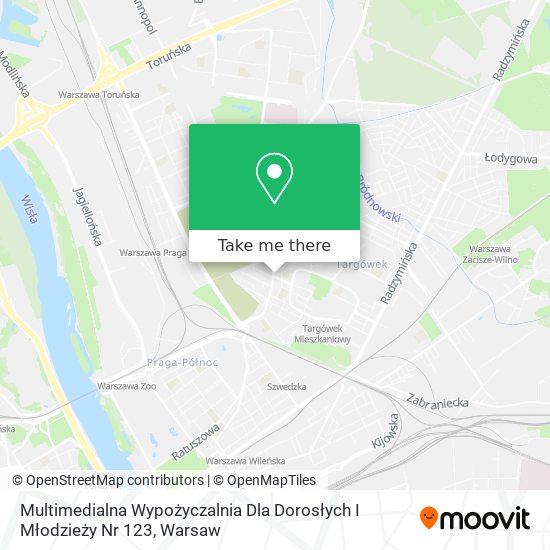 Multimedialna Wypożyczalnia Dla Dorosłych I Młodzieży Nr 123 map