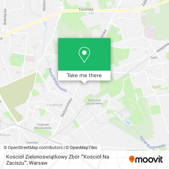 Kościół Zielonoświątkowy Zbór ""Kościół Na Zaciszu"" map