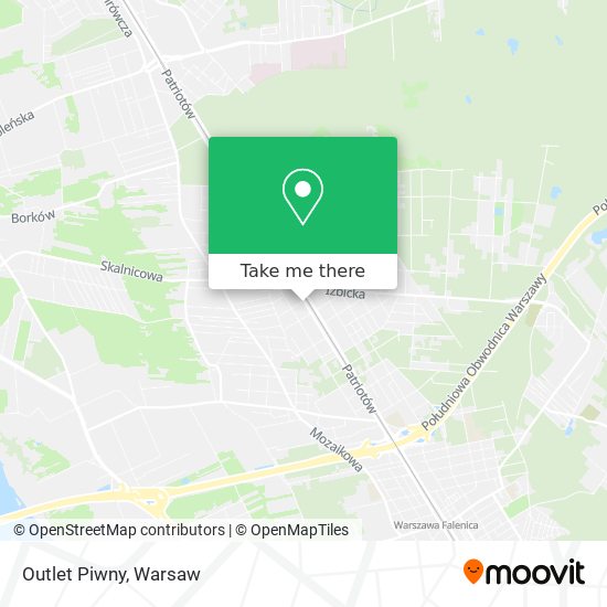 Outlet Piwny map