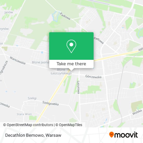 Decathlon Bemowo map