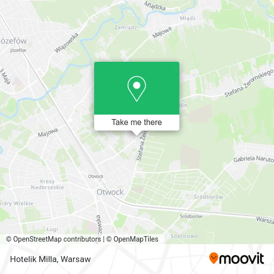 Карта Hotelik Milla