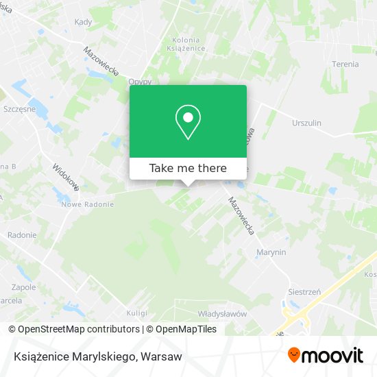 Książenice Marylskiego map