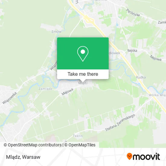 Карта Mlądz