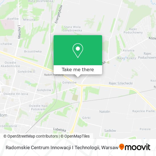 Radomskie Centrum Innowacji I Technologii map