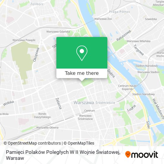 Pamięci Polaków Poległych W II Wojnie Światowej map