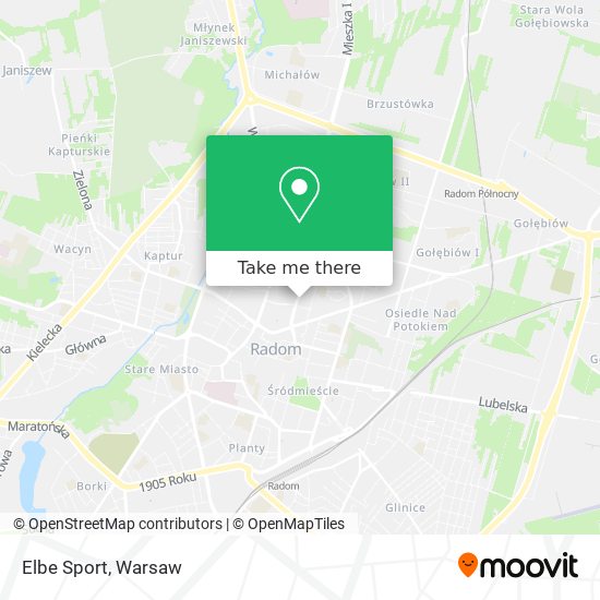 Elbe Sport map