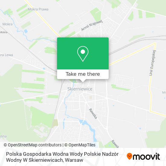 Polska Gospodarka Wodna Wody Polskie Nadzór Wodny W Skierniewicach map