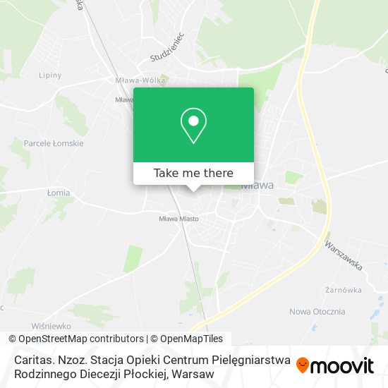 Caritas. Nzoz. Stacja Opieki Centrum Pielęgniarstwa Rodzinnego Diecezji Płockiej map