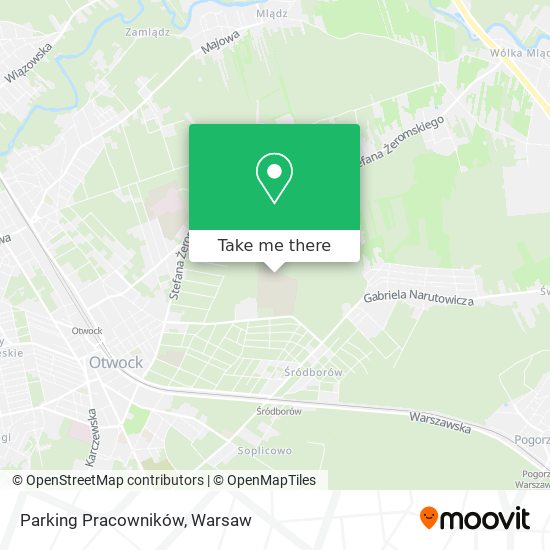 Parking Pracowników map