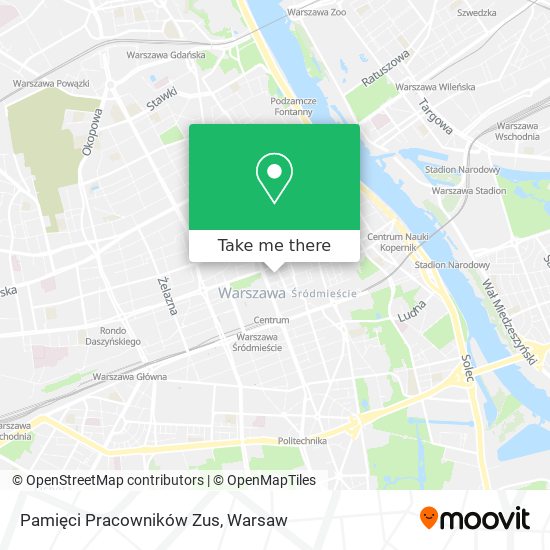 Pamięci Pracowników Zus map