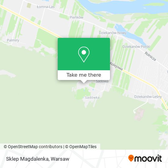 Sklep Magdalenka map