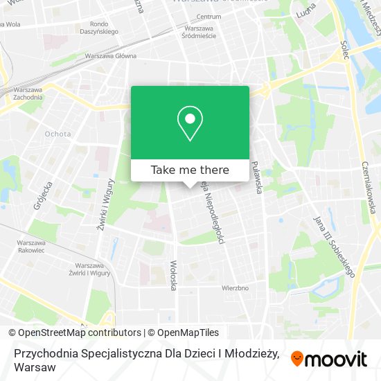 Przychodnia Specjalistyczna Dla Dzieci I Młodzieży map