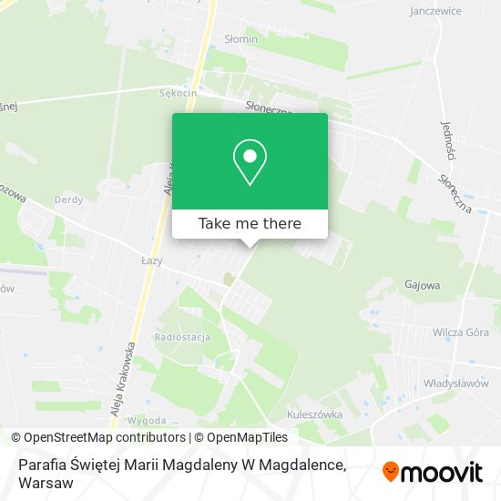 Parafia Świętej Marii Magdaleny W Magdalence map