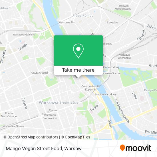 Mango Vegan Street Food map