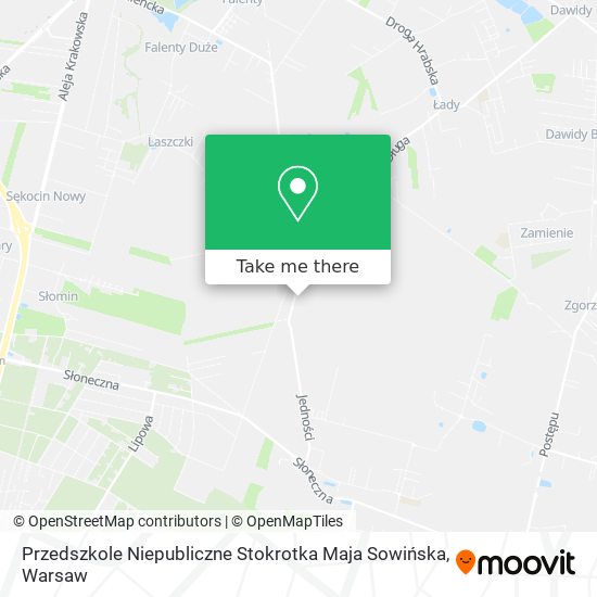 Przedszkole Niepubliczne Stokrotka Maja Sowińska map