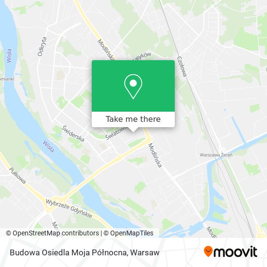 Budowa Osiedla Moja Północna map