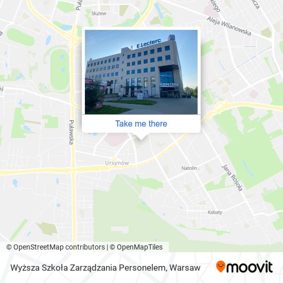 Wyższa Szkoła Zarządzania Personelem map