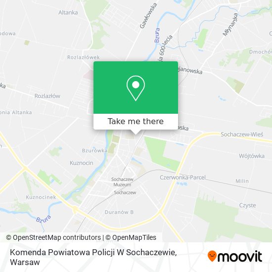 Komenda Powiatowa Policji W Sochaczewie map